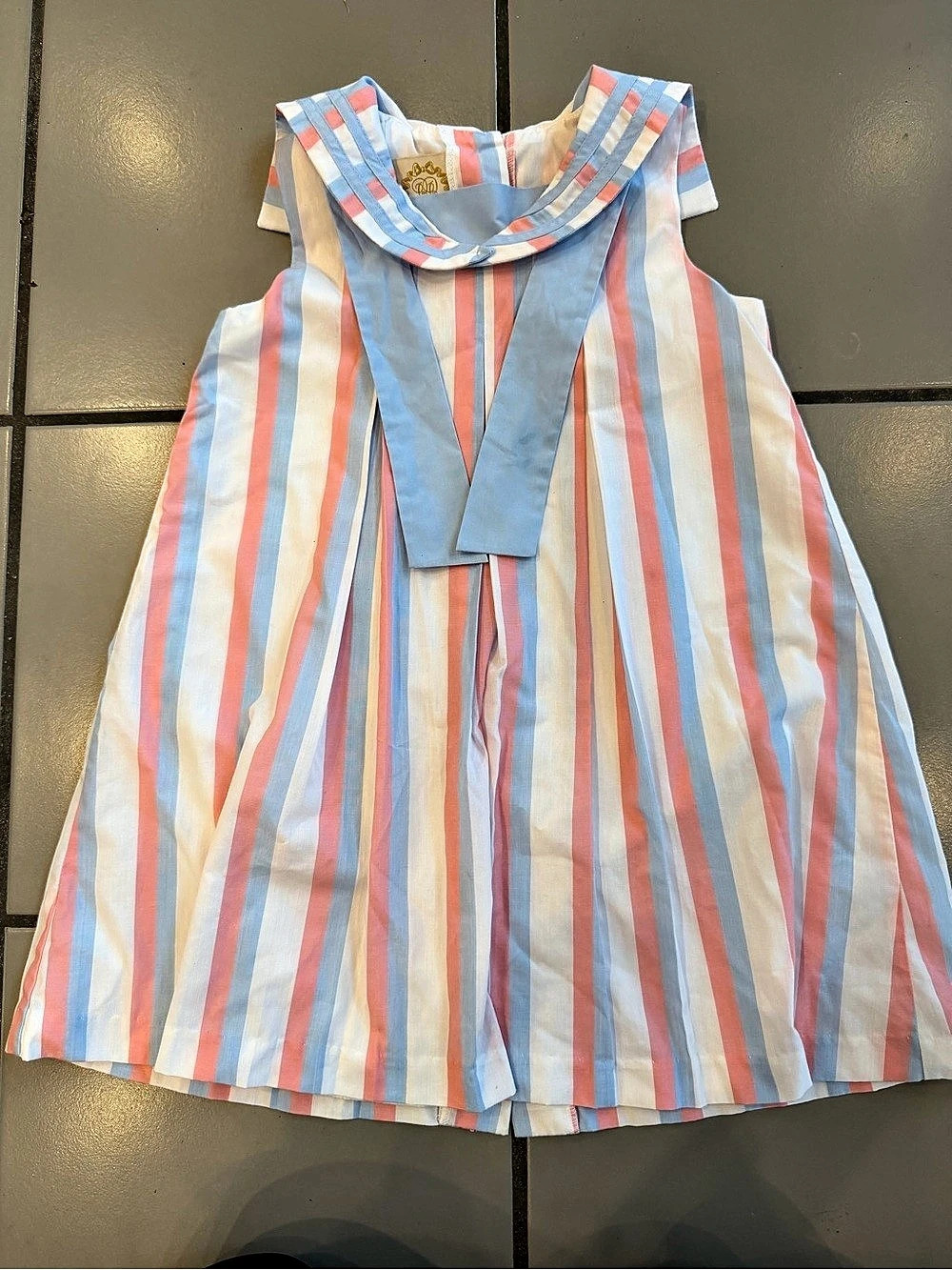 TBBC Girls Striped Dress Size 7